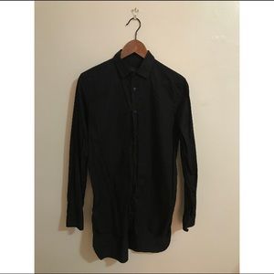 Zara Man Longline Black Shirt